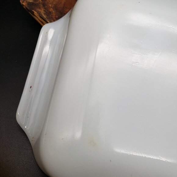 Anchor Hocking Meadow Green 1.5 Qt Baker VTG Fire-King USA Milk Glass 12" Dish - Picture 10 of 10